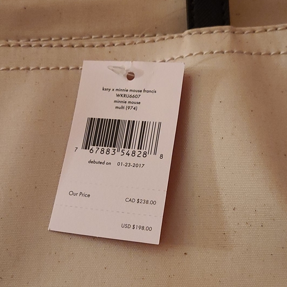 FINAL NWT!!! 2 left!! Kate Spade Minnie Mouse Tote - Picture 11 of 11